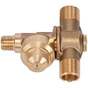3/8" MPT 2 Outlet Brass Rollover TeeJet 98450-3/8M