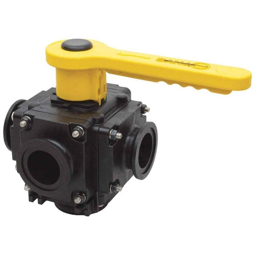 2" Flange Polypropylene Ball Valve Banjo MV225CF