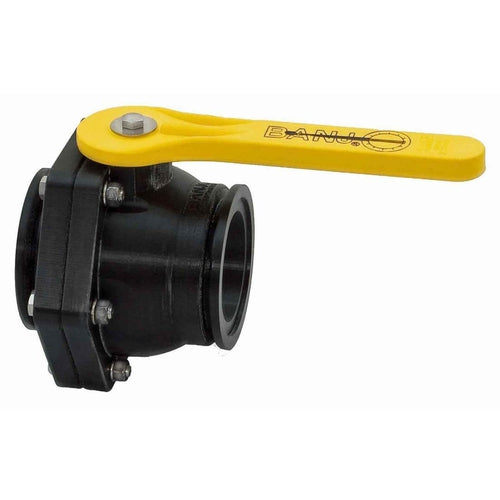 3" Flange Polypropylene Ball Valve Banjo MVS300CFFP
