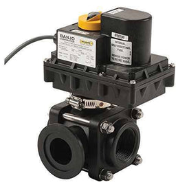 1" Flange Polypropylene Electric Valve Banjo EV100SL