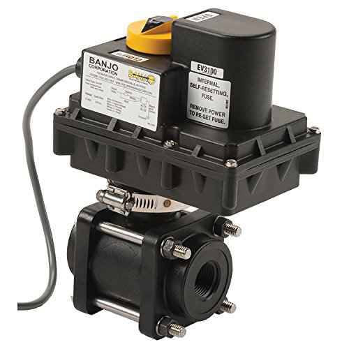 1 1/4" FPT Polypropylene Electric Valve Banjo EV125