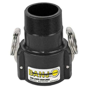 Cam Action Coupler Fitting - 1 1/2" Female Coupler x 1 1/2" MPT Banjo L150B