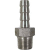 Stainless Steel Hose Barb Fitting - 3" MPT x 3" Hose Barb Valley 316-A300