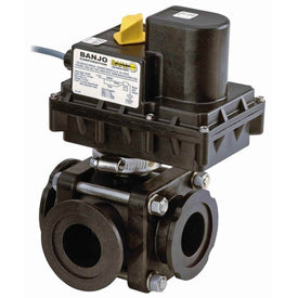 2" Flange Polypropylene Electric Manifold Valve Banjo MEV220SLCF