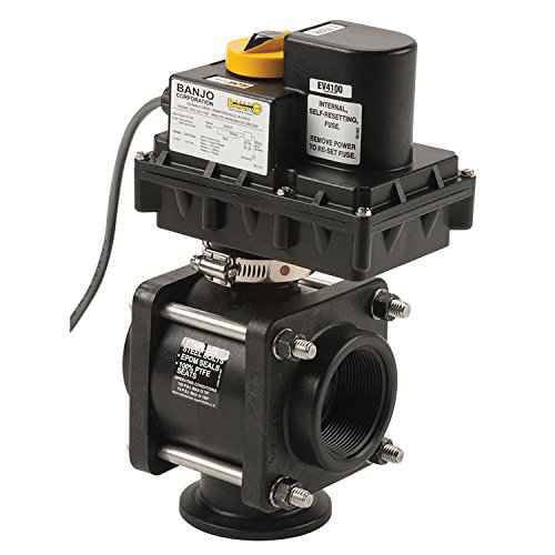 2" Flange Polypropylene Electric Valve Banjo EV204BLFP