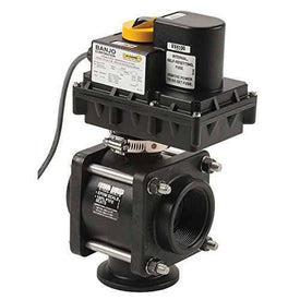 2" Flange Polypropylene Electric Valve Banjo EV204BLFP