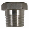 Stainless Steel Pipe Hex Plug Fitting - 4" MPT Valley 304-F400