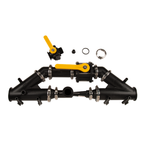 3" Flange Polypropylene Manifold Inductor System, Manifold x Manifold Banjo MIS300A