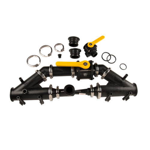 3" Flange Polypropylene Manifold Inductor System, 3" Male Adapter x 3" Male Adapter Banjo MIS300AA