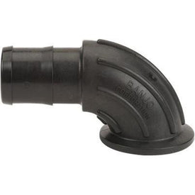 2" Full Port Flange x Hose Shank Sweep Banjo M220BRBSWP90