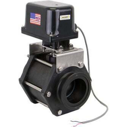 3" Flange Polypropylene Electric Manifold Valve Banjo MEV300CF